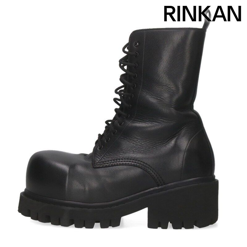 バレンシアガ 805881 STOMPER ストンパーレザーブーツ メンズ 41