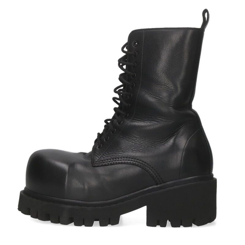 バレンシアガ 805881 STOMPER ストンパーレザーブーツ メンズ 41