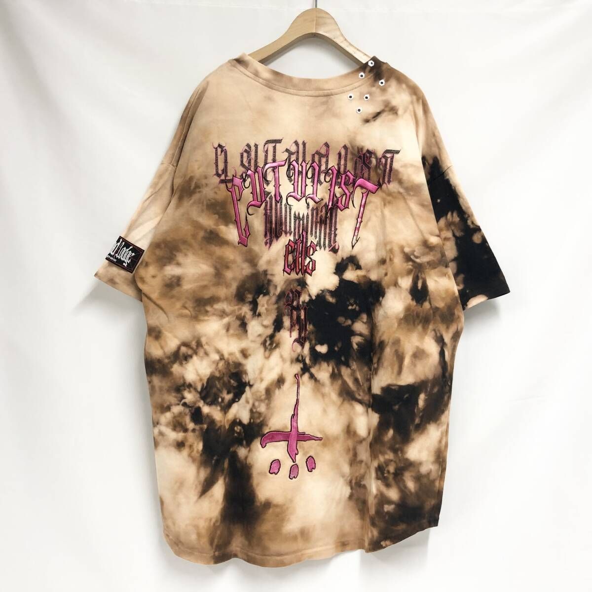 新品 未使用 CVTVLIST（カタリスト） アンビグラムTシャツ 2 ブリーチ