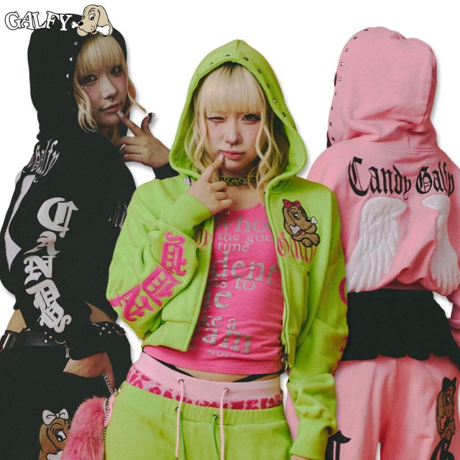 CANDY GALFY キャンディーガルフィー エンジェルギャル パーカー F