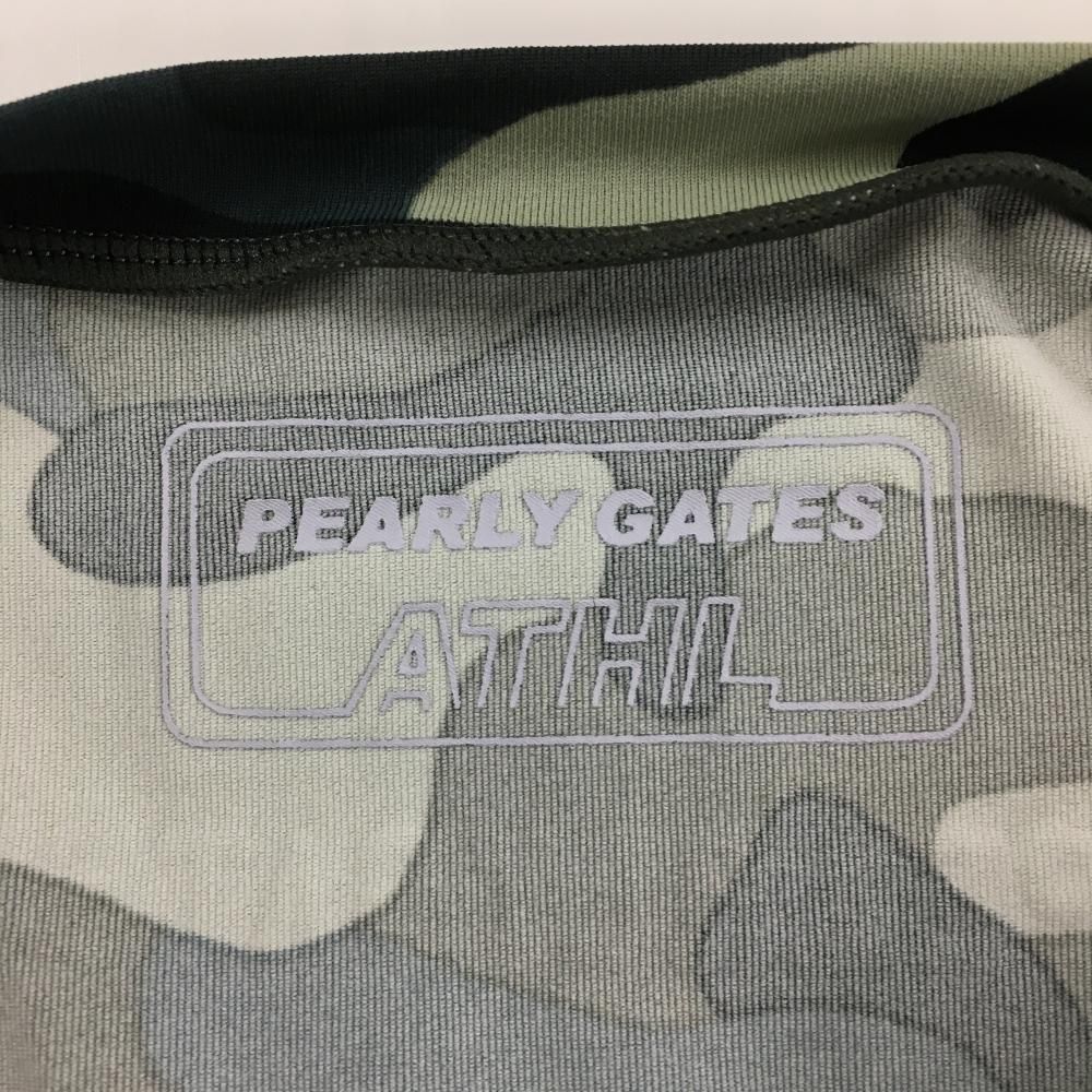 超美品】パーリーゲイツ インナーシャツ カーキ×黒 Vネック カモフラ