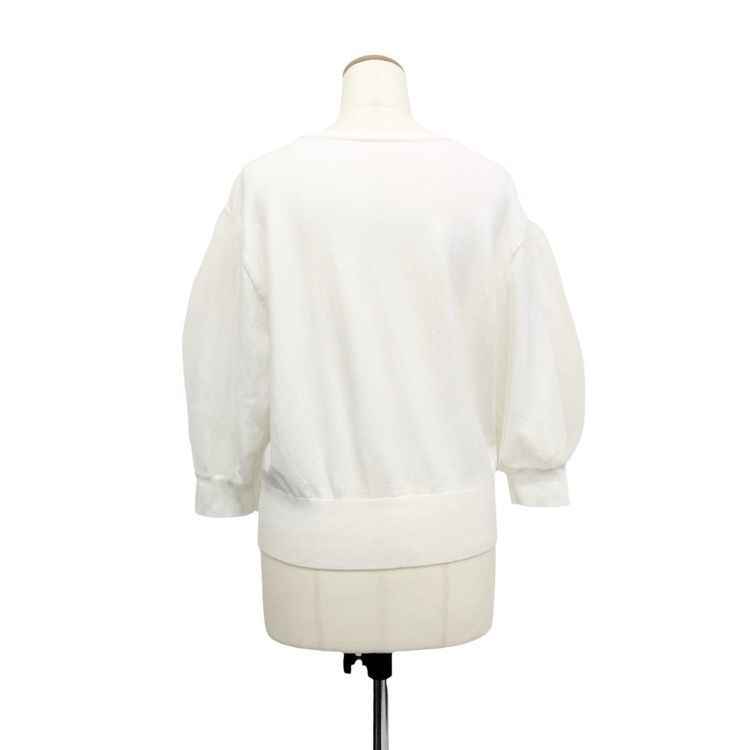 フォクシーホワイト バルーンスリーブ トップス38 フォクシーホワイト バルーンスリーブ トップス38 2025 ファッション