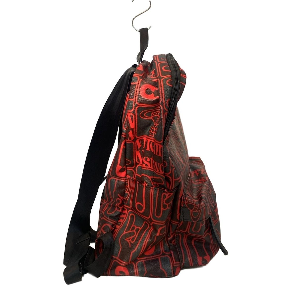 美品✨ヴィヴィアンウエストウッド リュック オーブ総柄 黒オーブ PVC 赤 中古・古着通販】Vivienne Westwood (ヴィヴィアンウエストウッド) PVC