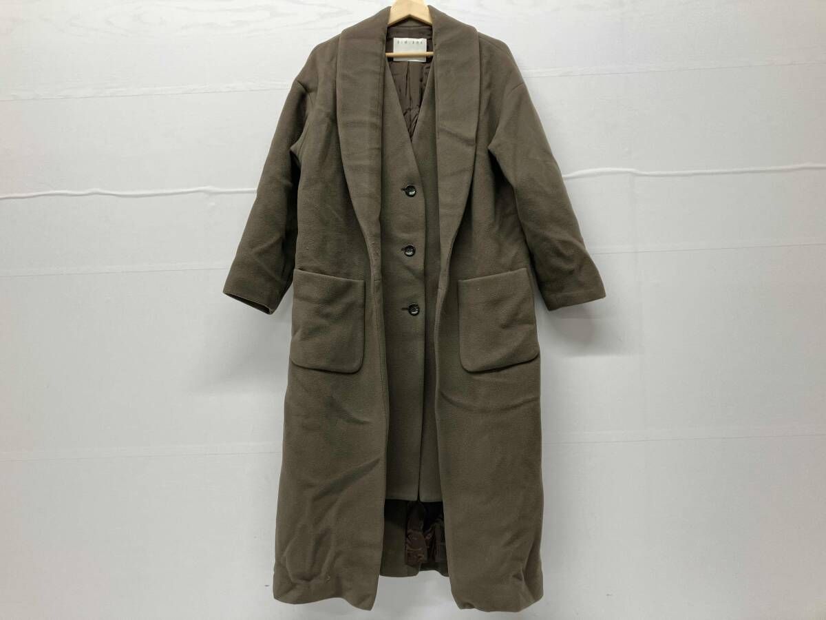 レディース RIM.ARK リムアーク Layered style long coat ロングコート 