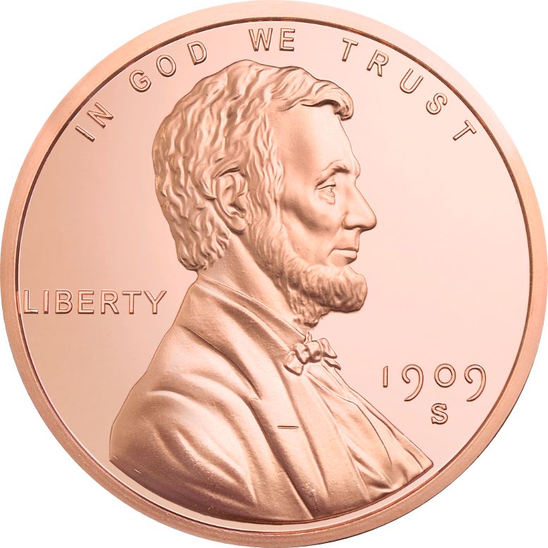 「リンカーンウィートセント」純銅5オンスメダル カプセル付き] ベスト (新品) アメリカ「リンカーン ウィートセント