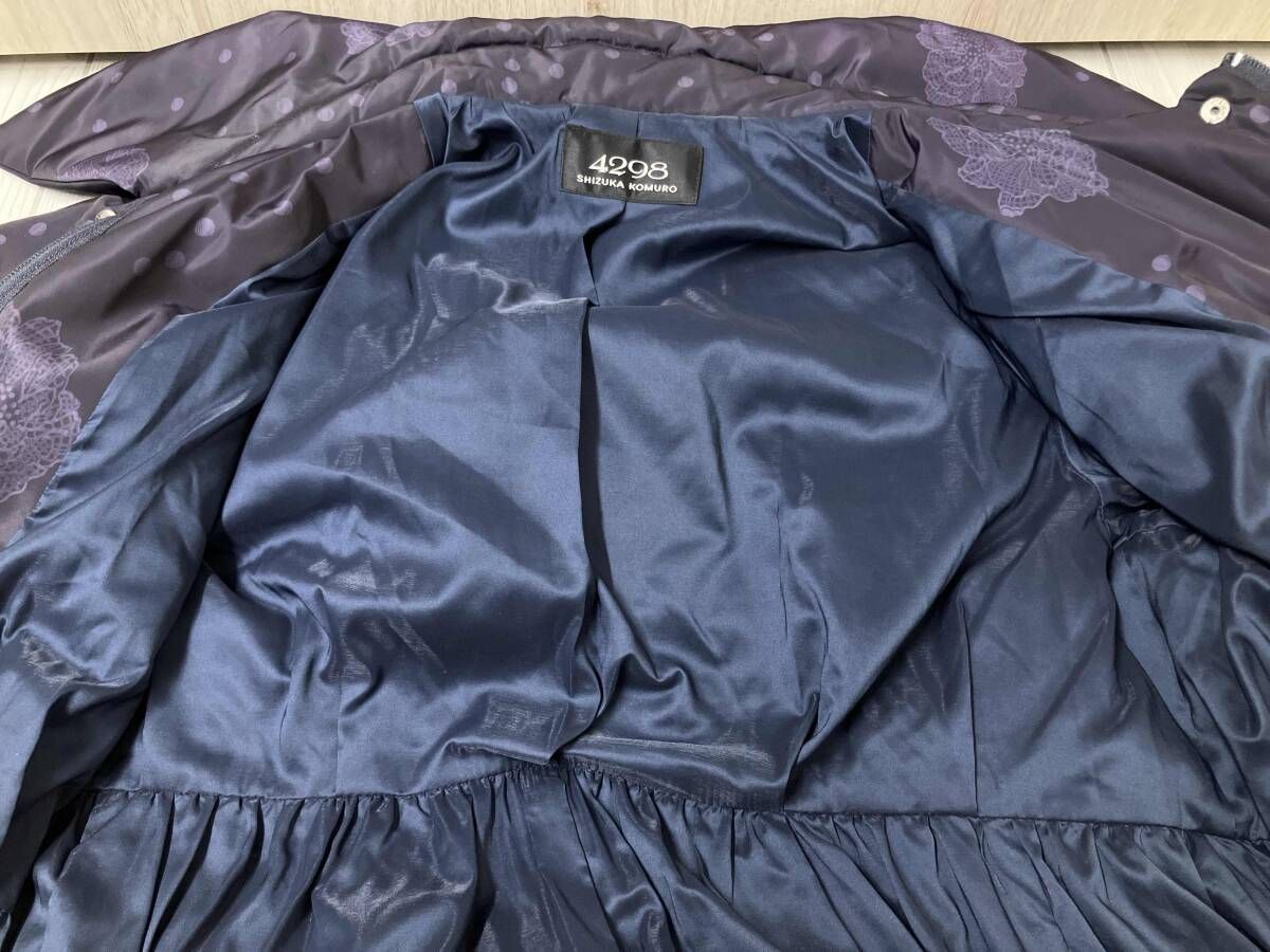 4298 SHIZUKA KOMURO シヅカ コムロ ダウンコート サイズ42 ネイビー