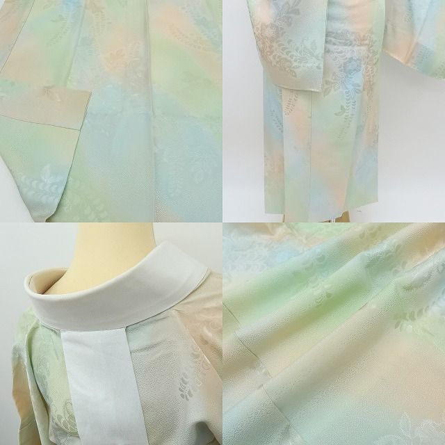 六花-RIKKA- 美品 正絹 単衣 やまと誂製 辻が花 半衿・居敷当付き 袖