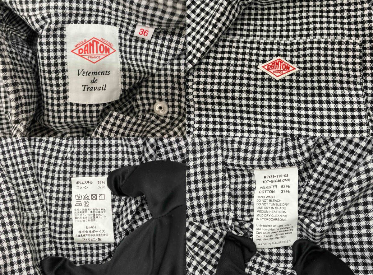 DANTON／長袖ワンピース／チェック／フリーサイズ／レディース - メルカリ