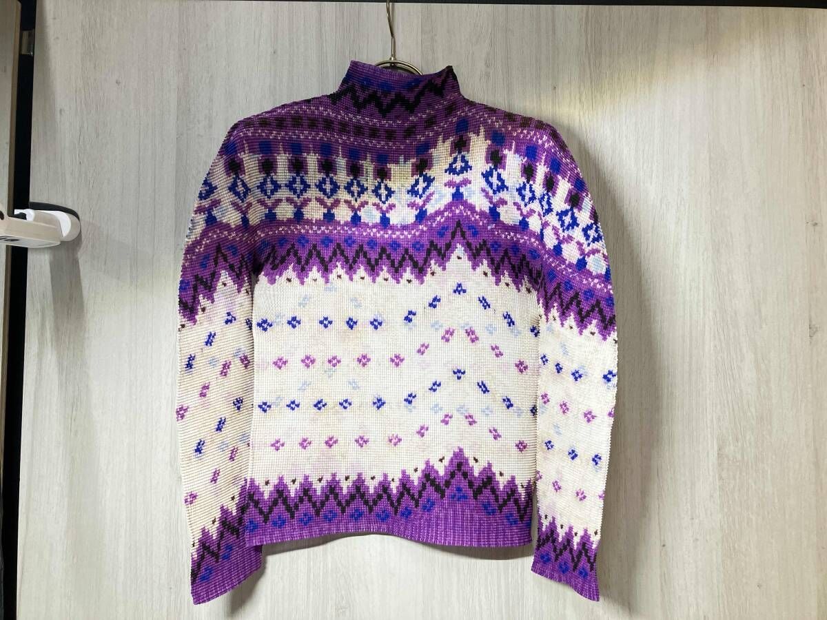 me ISSEY MIYAKE ハイネック カットソーlMI63FJ611 フリーサイズ