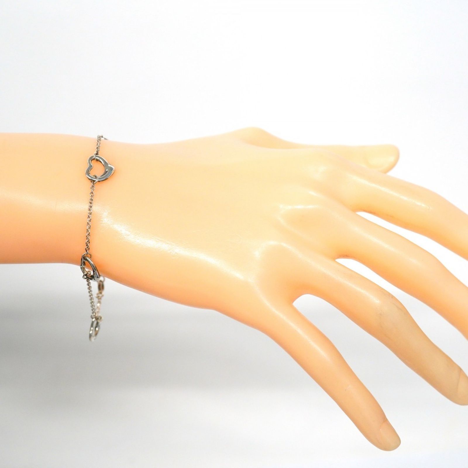 【未使用】★Tiffany＆Co. シルバーブレスレット ハート★雑誌掲載！ ティファニー(Tiffany) ティファニー ブレスレット ハート 5連