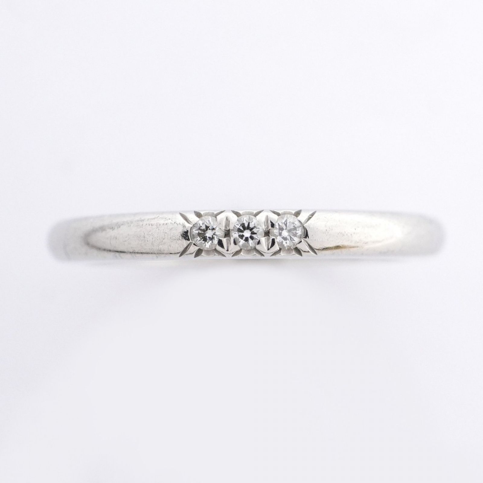 【超美品】ティファニー　フォーエバー　3Pダイヤモンド　リング　プラチナ ティファニー TIFFANY フォーエバー リング 3Pダイヤ プラチナ 11号