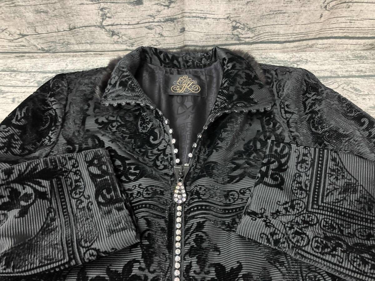 伊太利屋 コート ジップアップ ファーコート サイズF ブラック - メルカリ