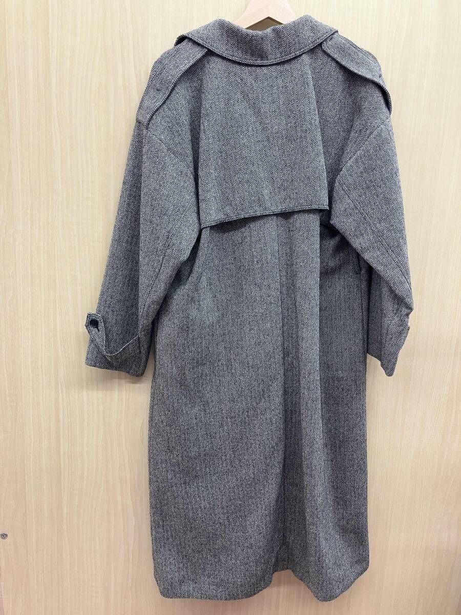 UNCRAVE アンクレイヴ ロングチェスターコート ヘリンボーン柄