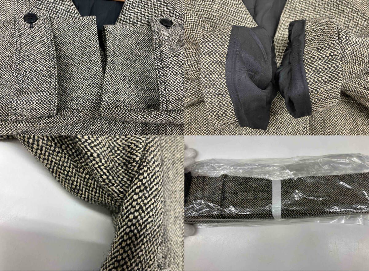 UNCRAVE アンクレイヴ ロングチェスターコート ヘリンボーン柄