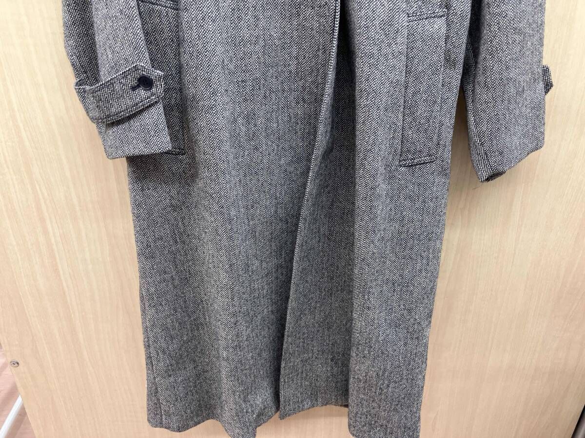 UNCRAVE アンクレイヴ ロングチェスターコート ヘリンボーン柄