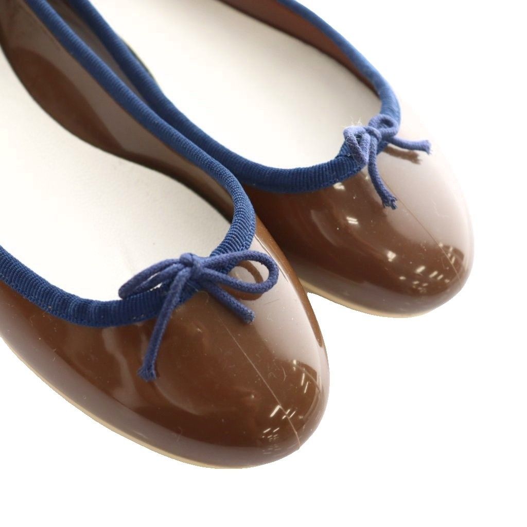 レペット Repetto バレエシューズ エナメル 39 茶 ブラウン /SS □OS
