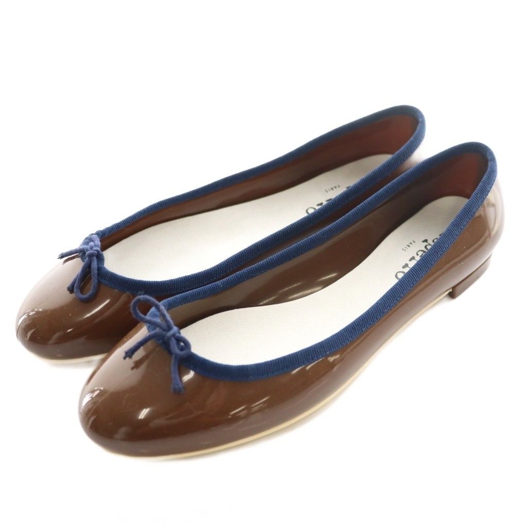 レペット　39 レペット Repetto バレエシューズ エナメル 39 茶 ブラウン /SS □OS
