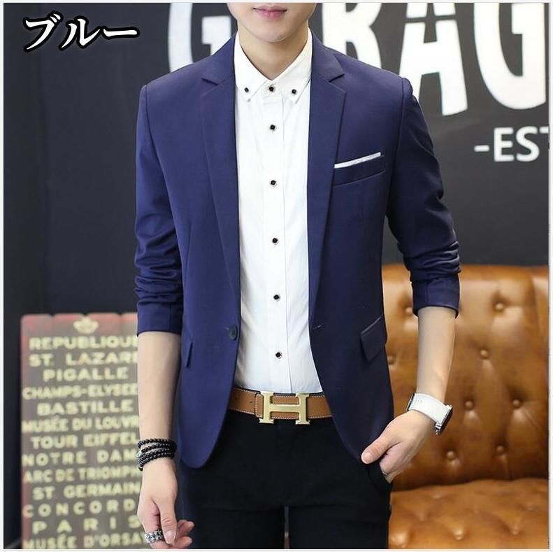 ジャケット カジュアルブレザー メンズ テーラードジャケット シンプル