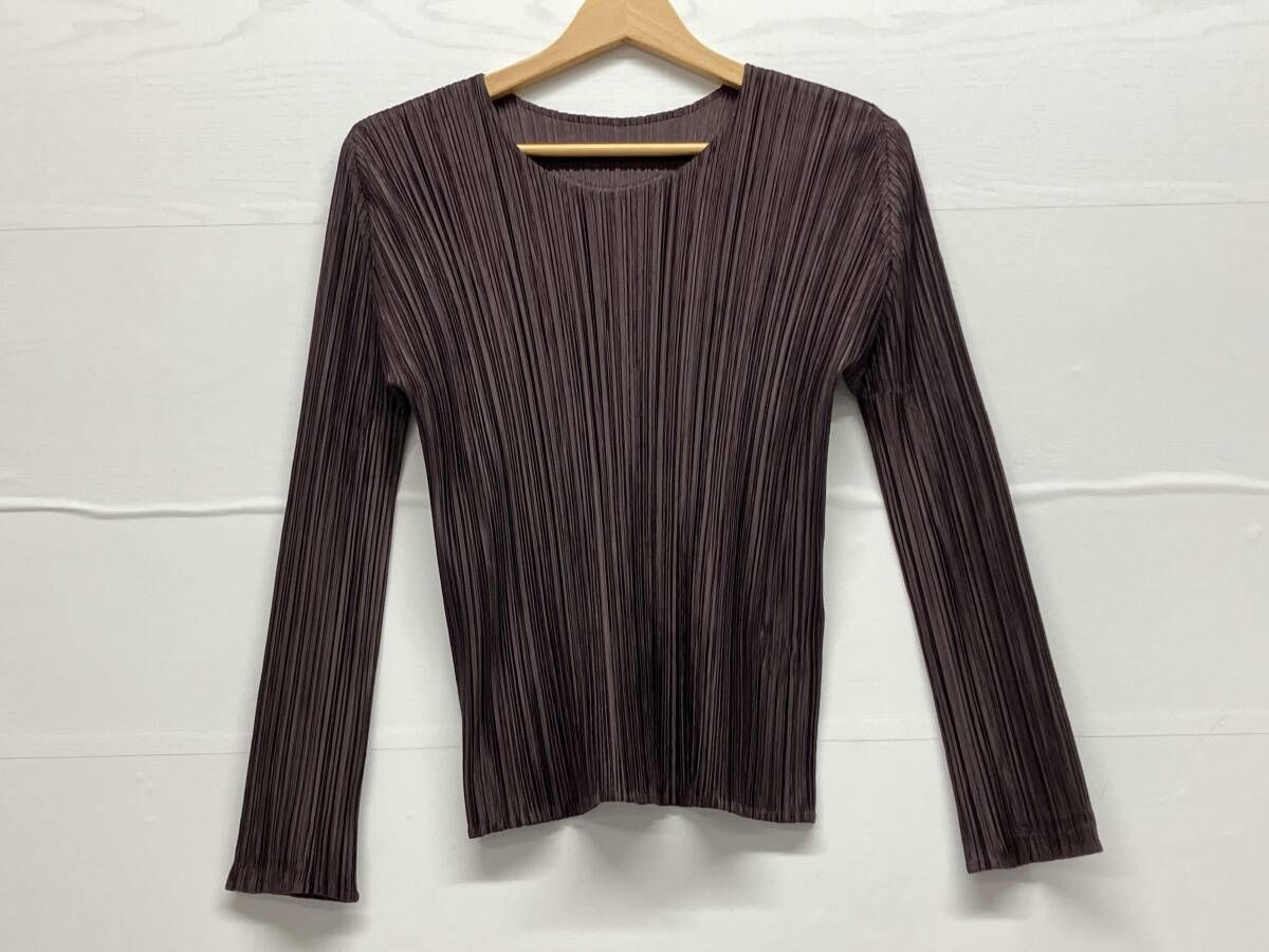 PLEATS PLEASE シャツ　長袖 PLEATS PLEASE プリーツプリーズ 長袖Tシャツ•カットソー イッセイ