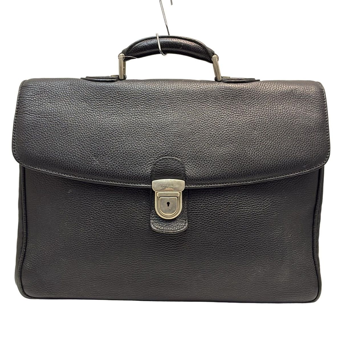 バラスコリ(VALASCOLI) ビジネスバッグ - 黒 本体ロックあり レザー