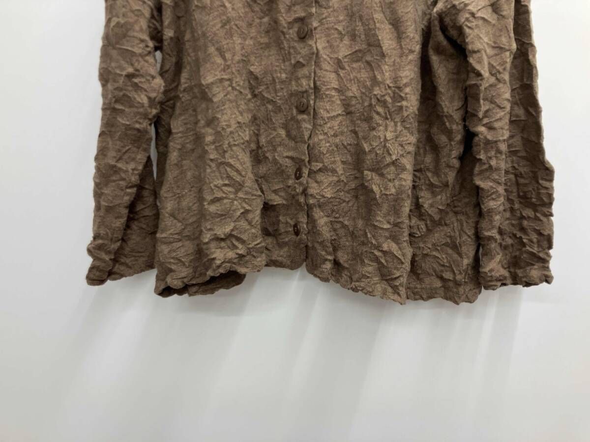 ISSEY MIYAKE me イッセイミヤケミー シワ加工カーディガン MI74JO652