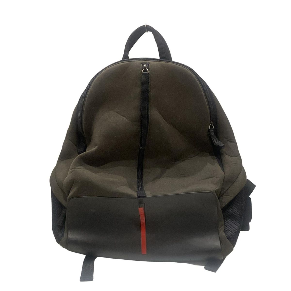PRADA SPORT(プラダスポーツ) リュックサック - B9254 カーキ×黒×レッド