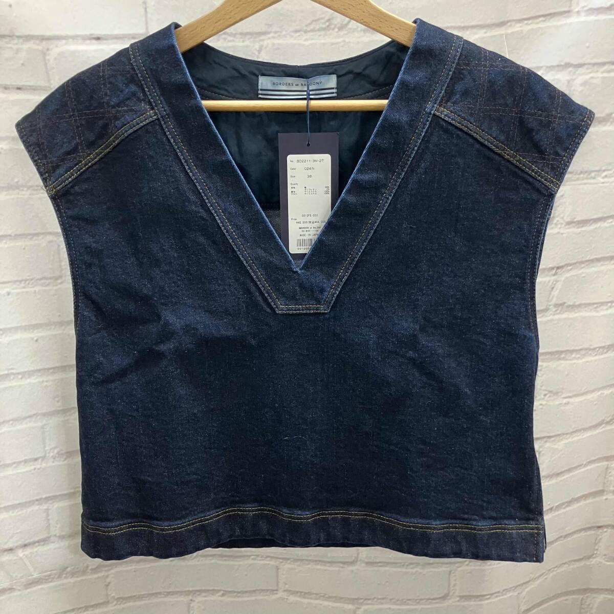 新品タグ付き】BORDERS at BALCONYネイビーワンピース 36 【公式通販】