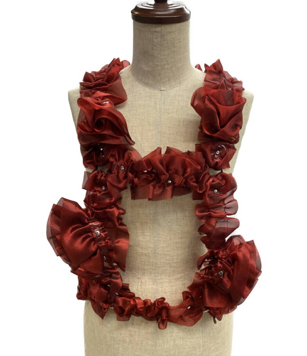 25ss noir kei ninomiya フリルハーネスベスト 3O-V008-051-2-3 サイズ