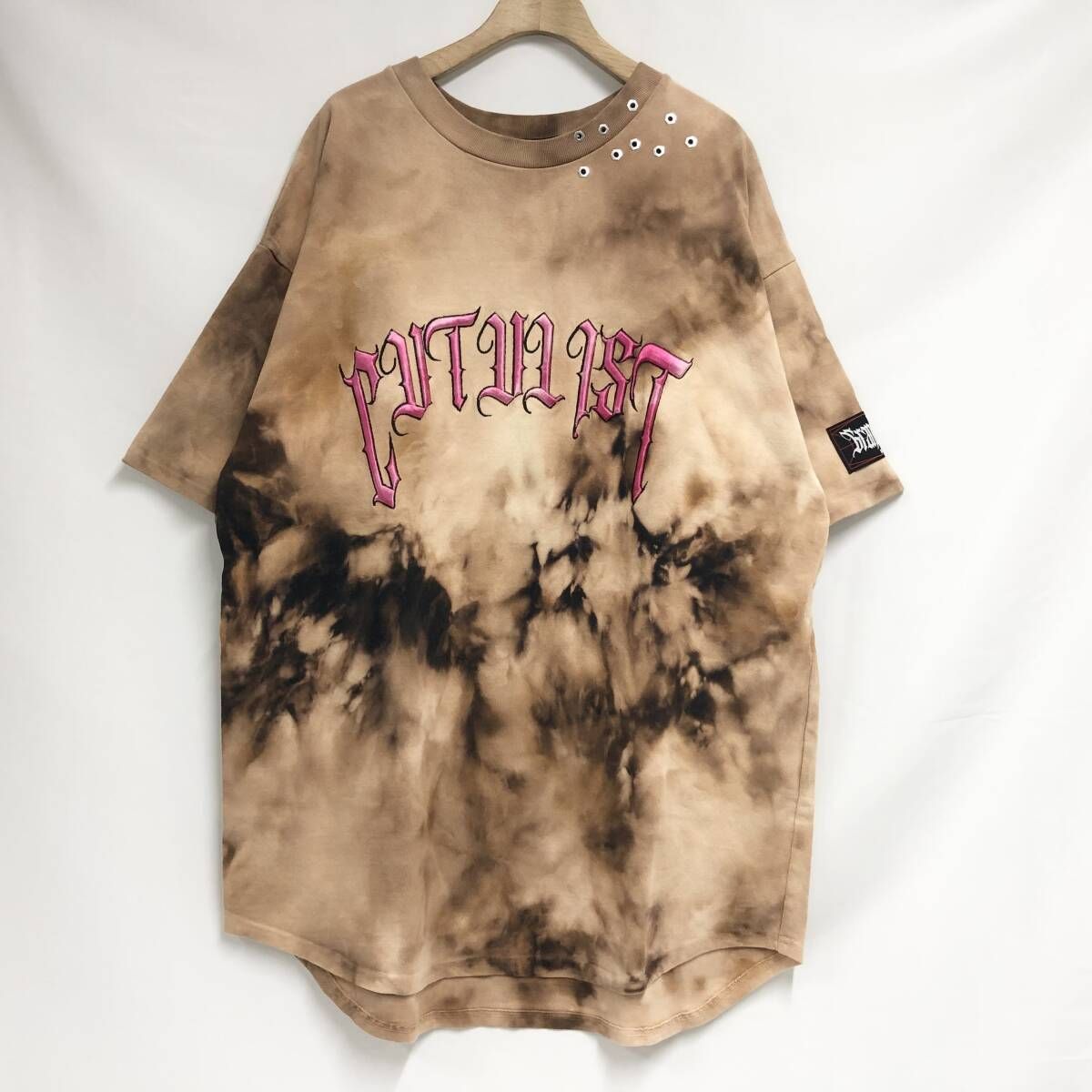 新品 未使用 CVTVLIST（カタリスト） アンビグラムTシャツ 1 ブリーチ