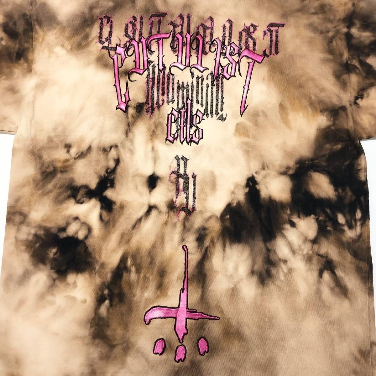 新品 未使用 CVTVLIST（カタリスト） アンビグラムTシャツ 1 ブリーチ 