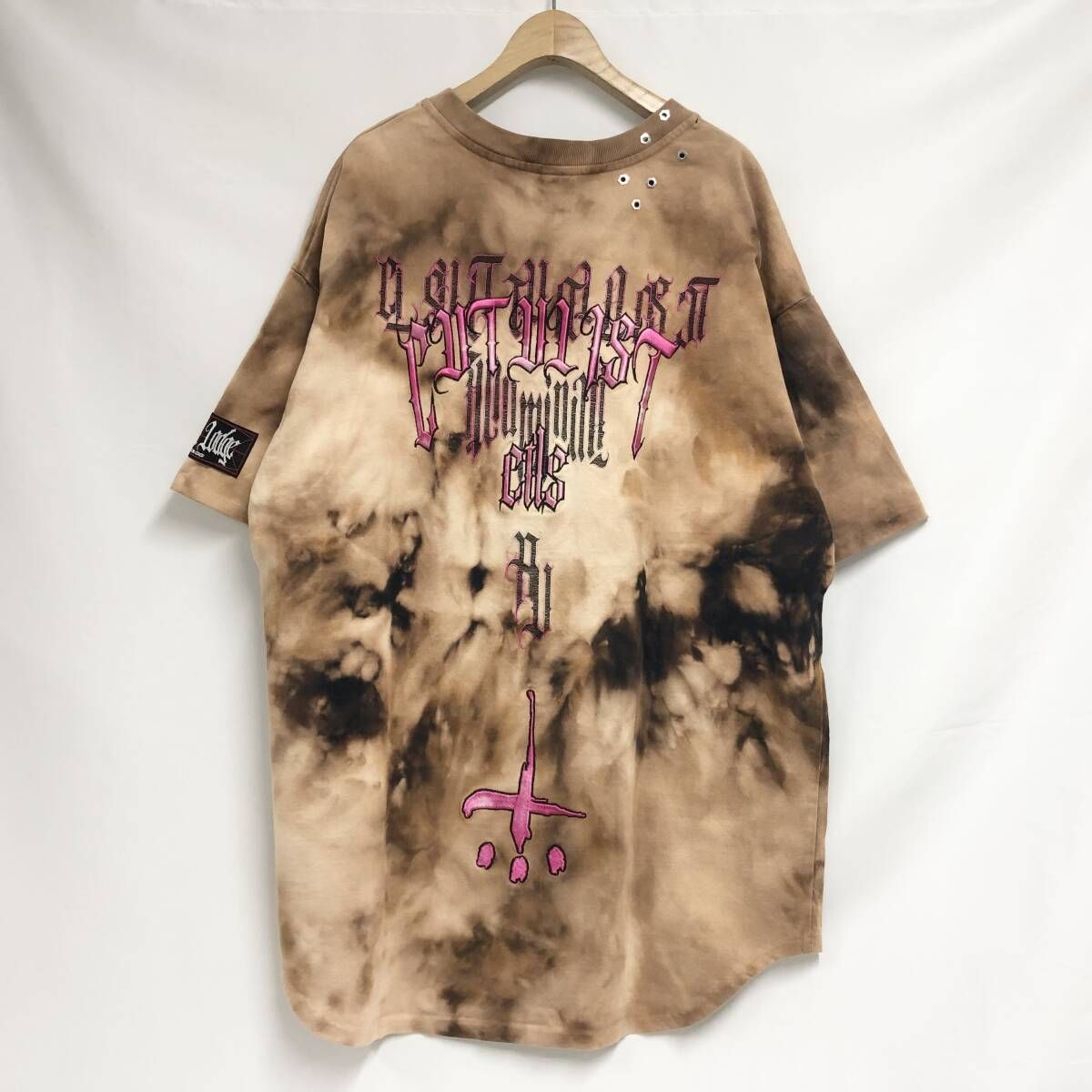 新品 未使用 CVTVLIST（カタリスト） アンビグラムTシャツ 1 ブリーチ