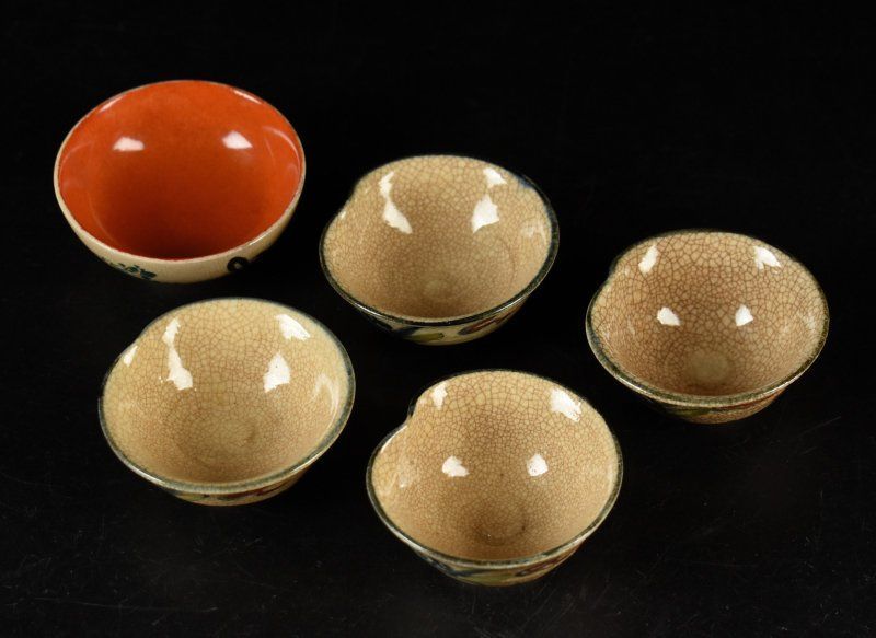 蔵A3276b】色絵蜻蛉文 猪口 徳利 酒器 - メルカリ