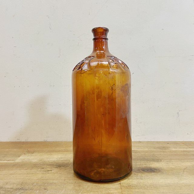 花瓶　アメリカ　ビンテージ　雑貨 アメリカ ヴィンテージ アンバー 瓶 空き瓶 ボトル フラワーベース