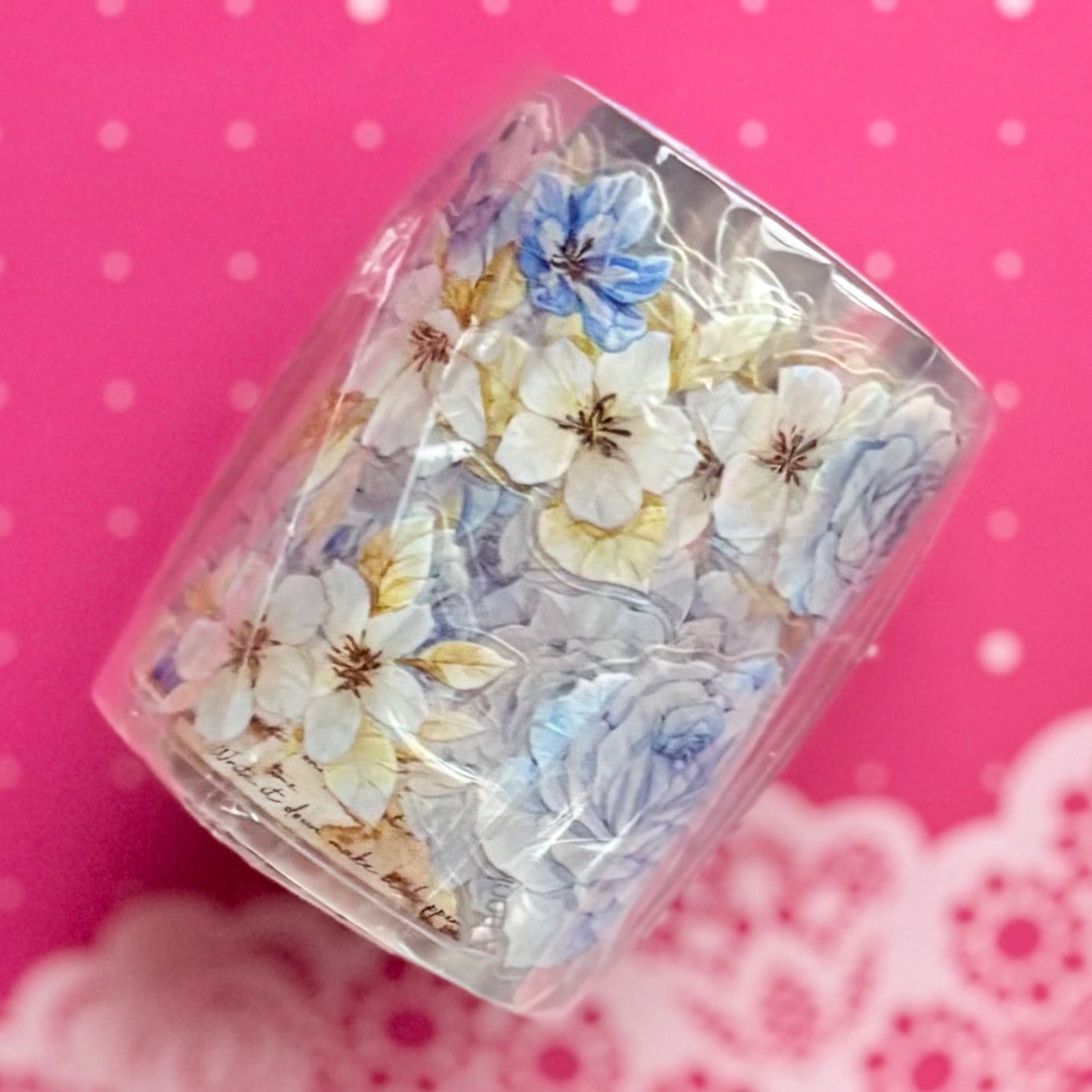 贝壳光 涧石蓝 ダイカット加工 5.5cm×6m 150cm/loop 海外マスキング