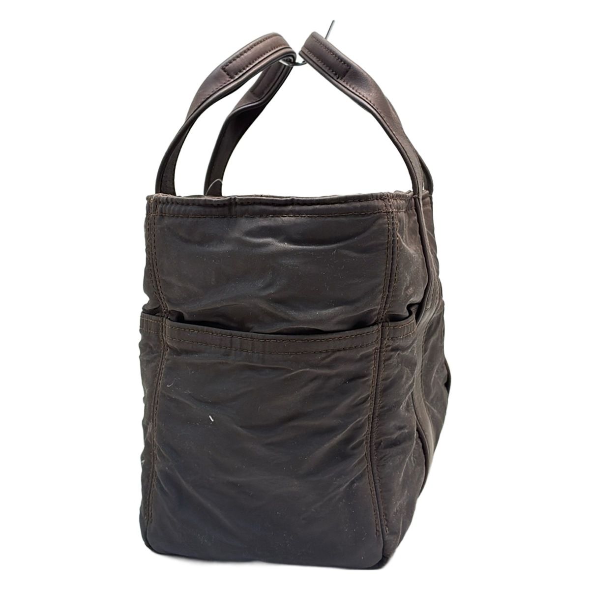 HERMES エルメス ハンドバッグ アカプルコPM ダークブラウン レザー