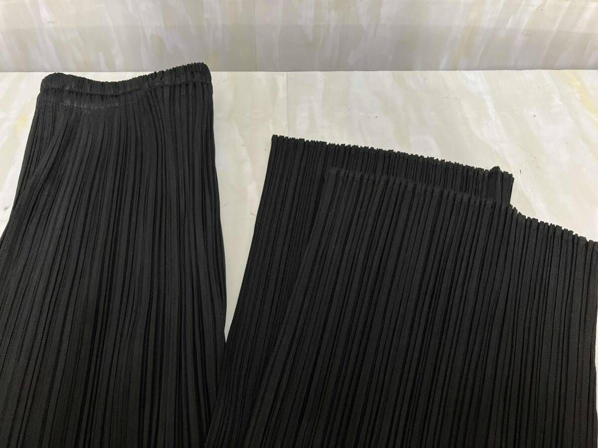 PLEATS PLEASE プリーツプリーズ ロングパンツ ブラック PP05-JF004