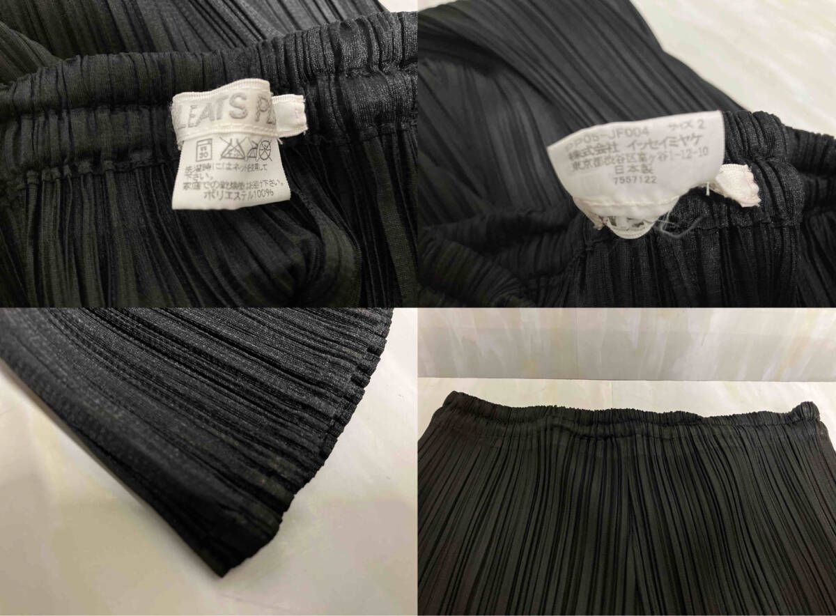 PLEATS PLEASE プリーツプリーズ ロングパンツ ブラック PP05-JF004