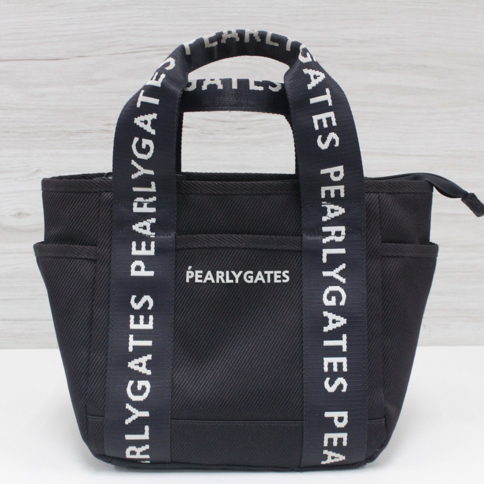 PEARLY GATES トートバッグ ブラック PEARLY GATES（パーリーゲイツ） トートバッグ 「PGG」レイヤード