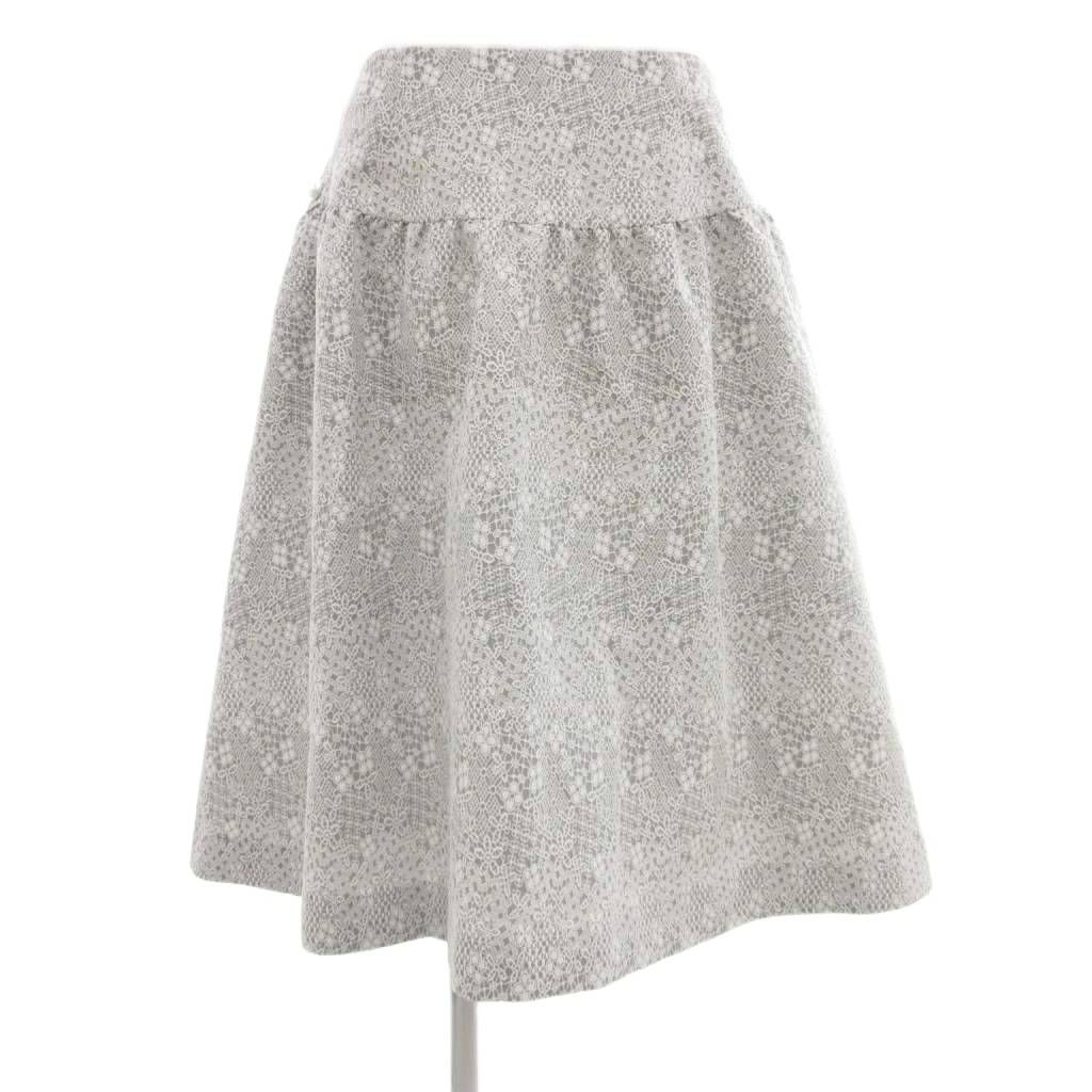 Rene ルネ　ホワイト フレアスカート Rene（ルネ） フレアスカート 5014080