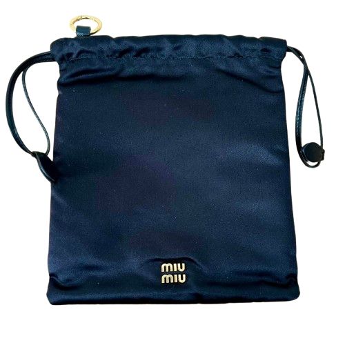 ♪miu miu ミュウミュウ 5NG010 ダッチェスポーチ ブラック 巾着ポーチ