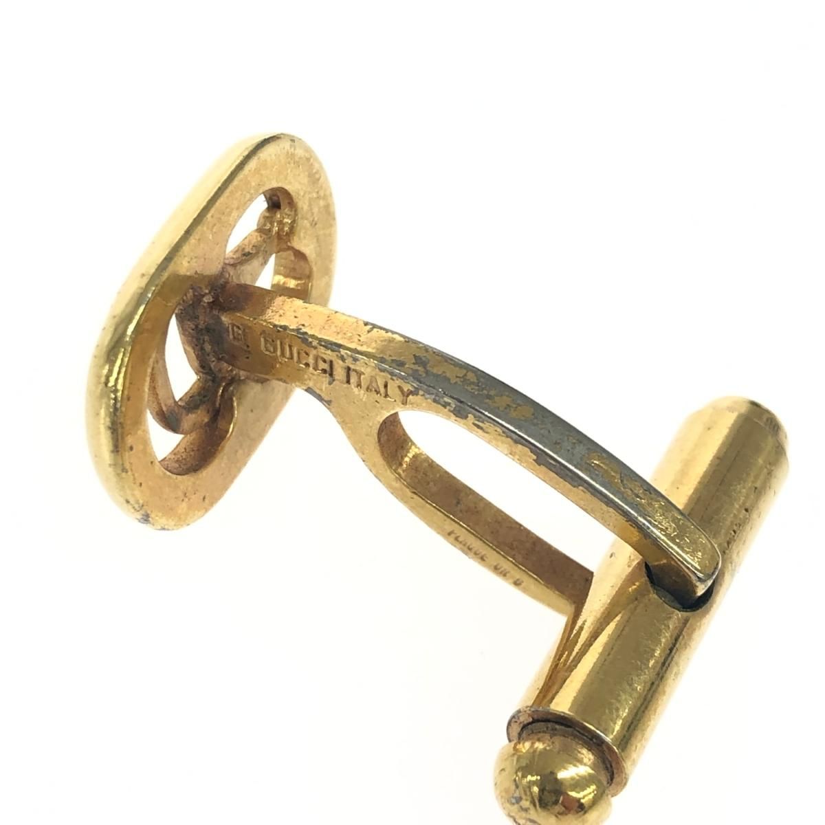 グッチ　ホースビット　カフスボタン　カフリンクス　ゴールド　ロゴ グッチ GUCCI ホースビット カフスボタン カフリンクス ゴールド ロゴ