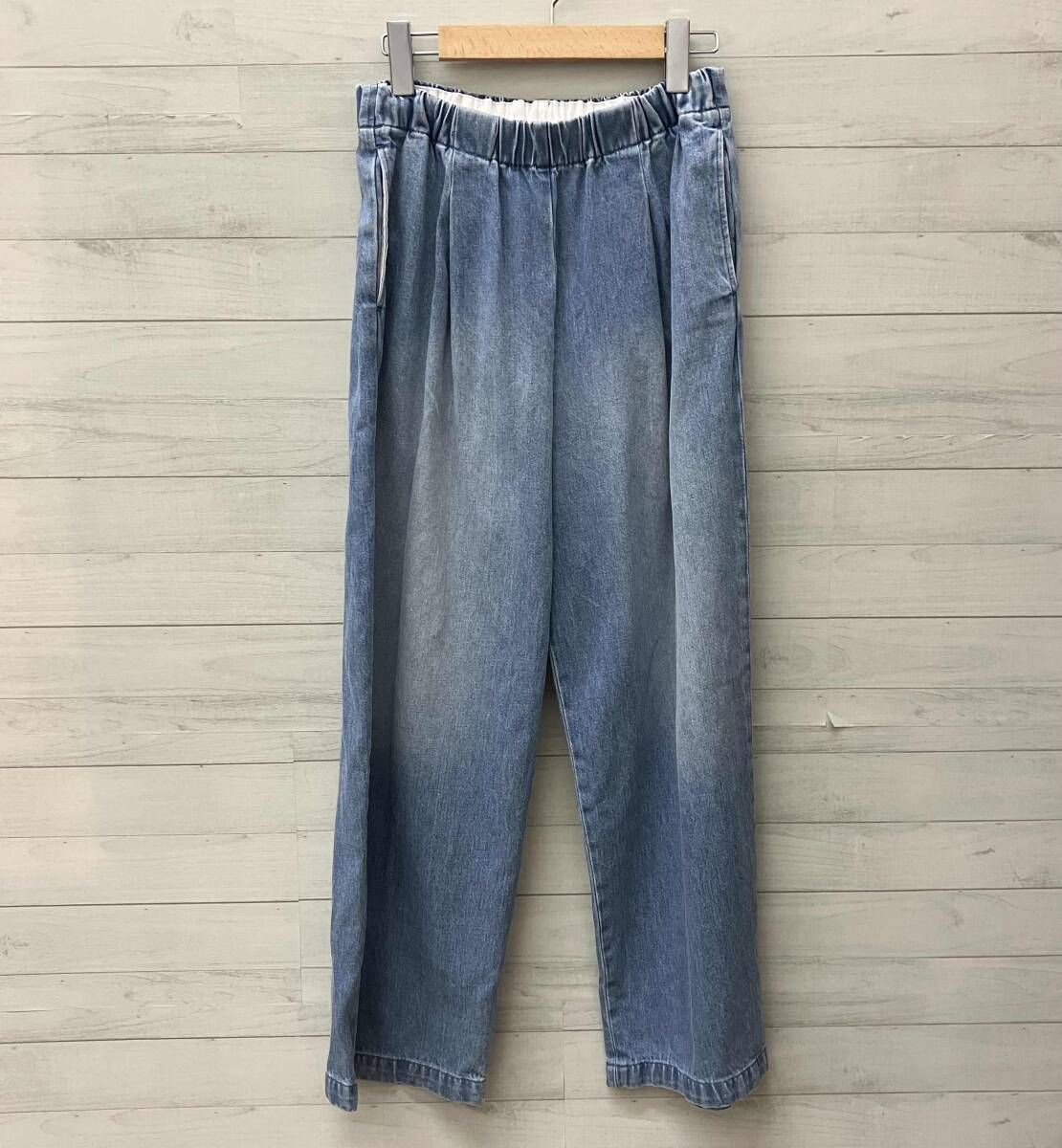 かぐれ デニムイージーパンツ フェードデニム GA46-24M001 レディース