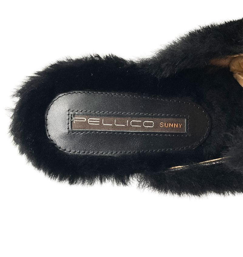 未使用 PELLICO SUNNY ペリーコサニー ベルトモチーフファーサンダル