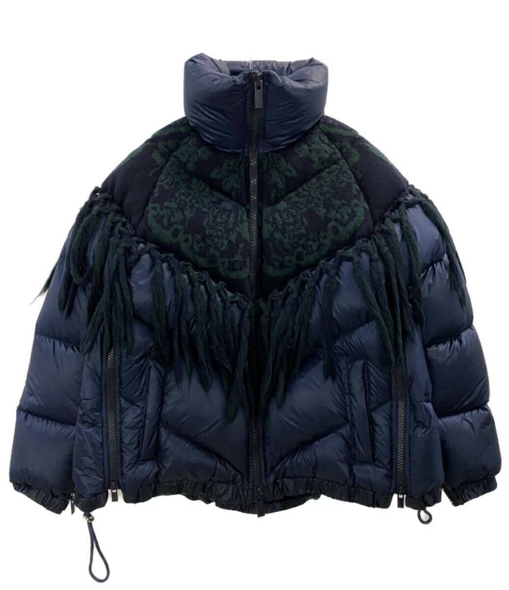 sacai luck 袖レザーダウン size1 sacai luck ダウンジャケット 黒 サイズ2 - メルカリ