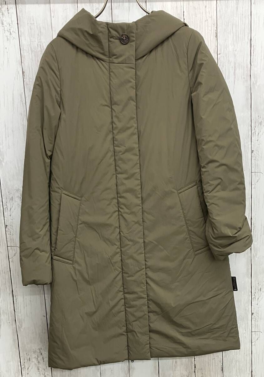 超美品☆23AW☆マッキントッシュ ロンドン ダウンコート ライトカーキ 46 MACKINTOSH LONDN ダウンコート マッキントッシュロンドン フーデット