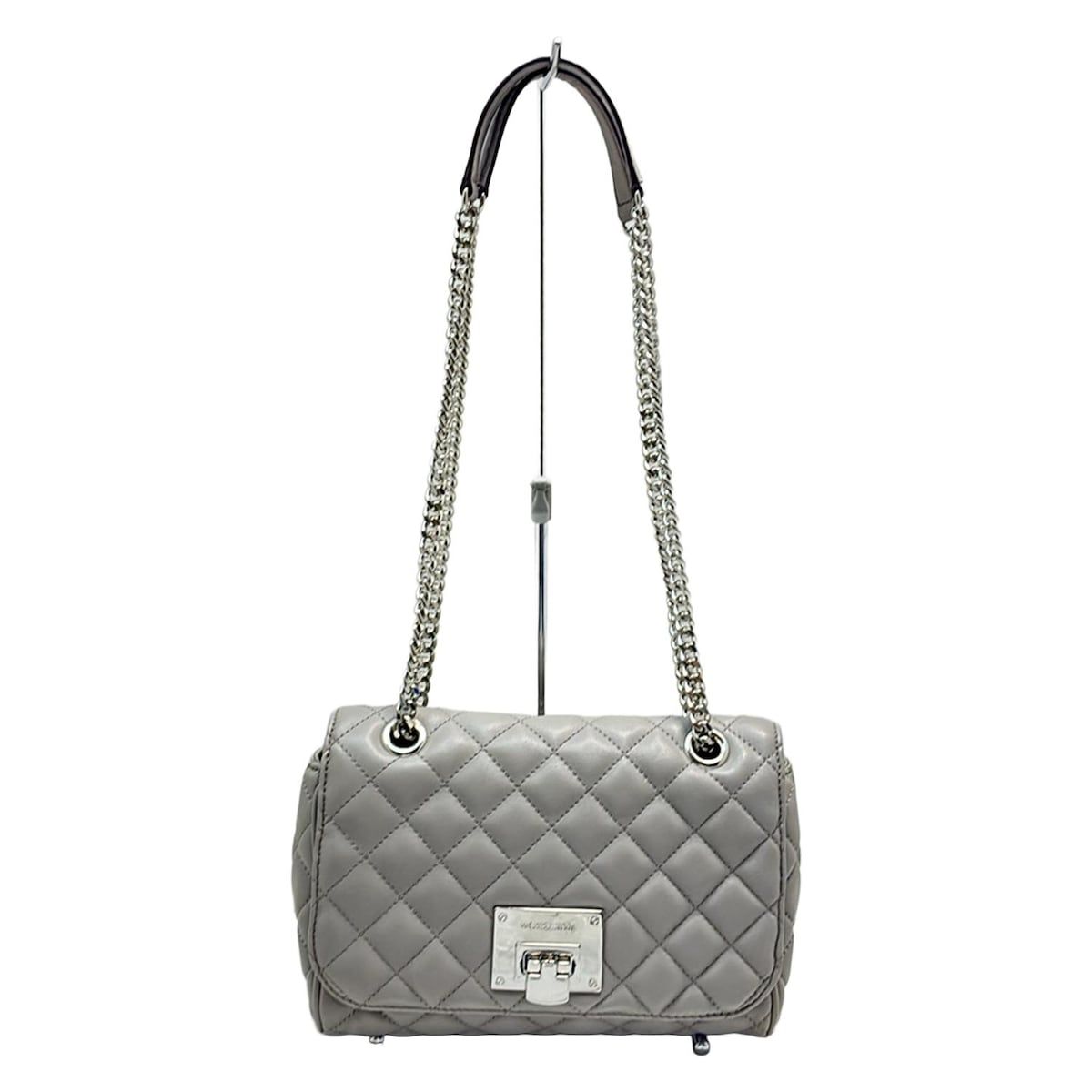 MICHAEL KORS(マイケルコース) ショルダーバッグ - グレー×シルバー