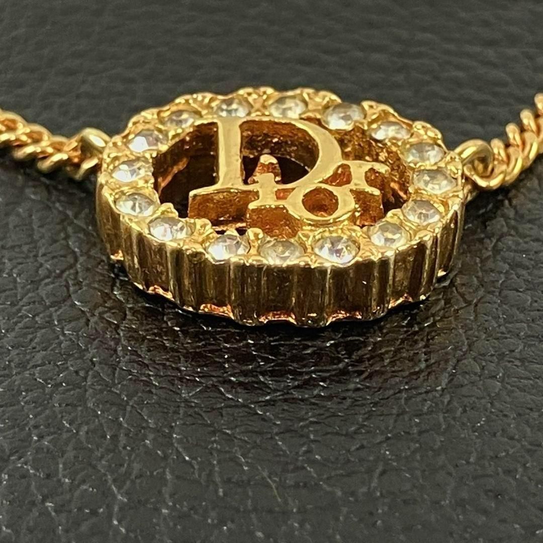 美品　Dior　ネックレス　トロッター　ゴールド　ネックレス　2way 美品 Dior ディオール ネックレス トロッター ロゴ ラインストーン