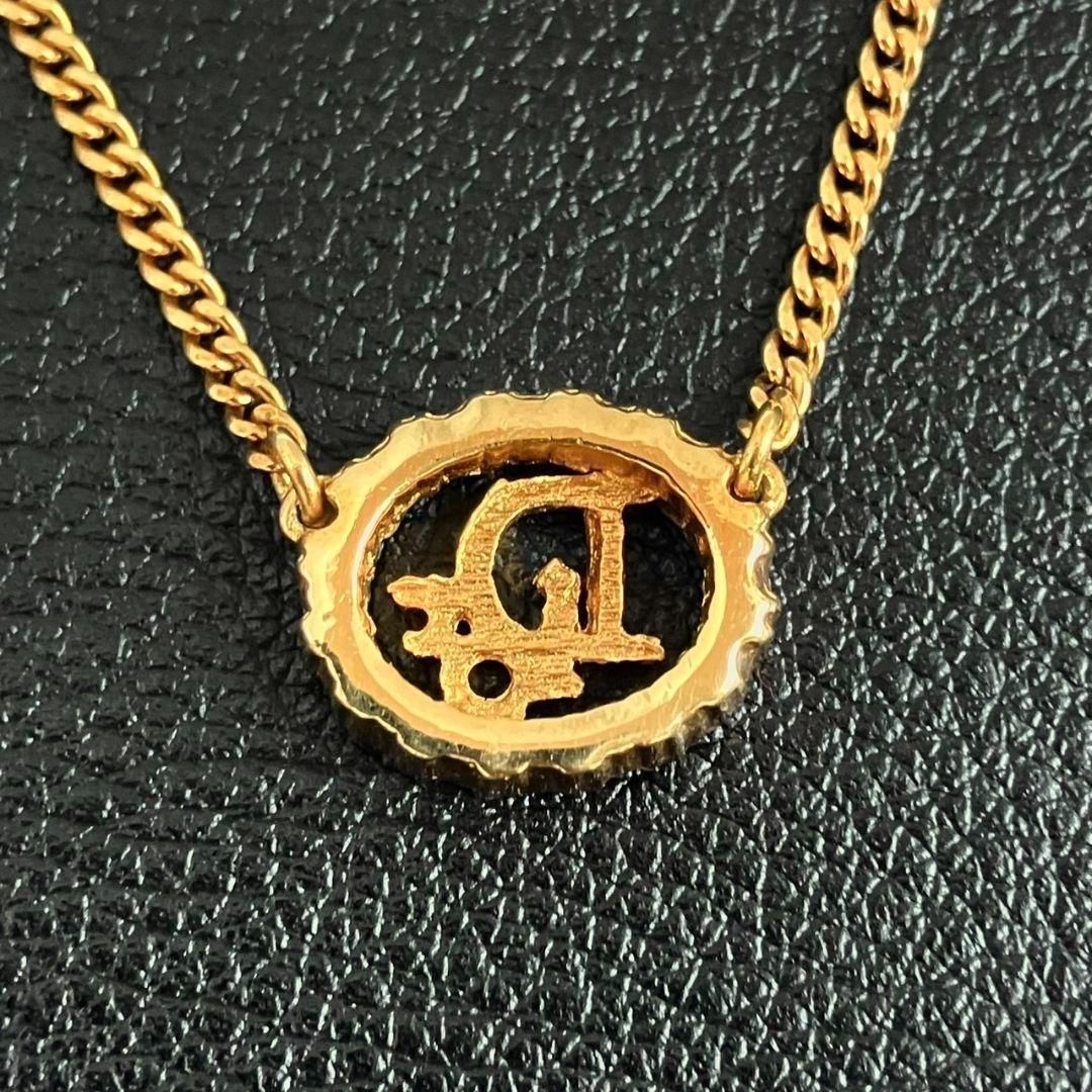 美品 Dior ディオール ネックレス トロッター ロゴ ラインストーン