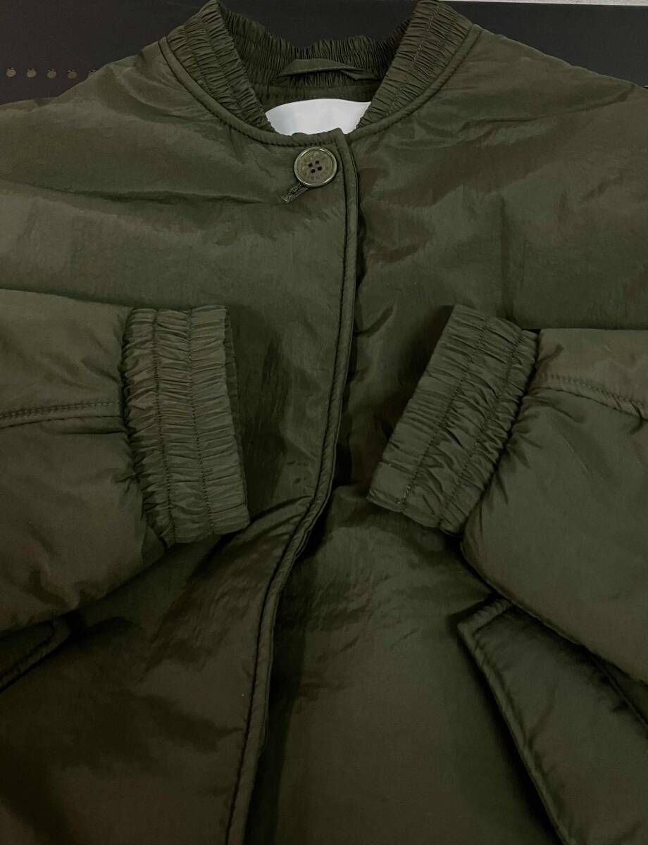 セシリーバンセン SHORT BOMBER JACKET カーキ 6 S M セシリーバンセン SHORT BOMBER JACKET カーキ 6 S M セシリーバンセン