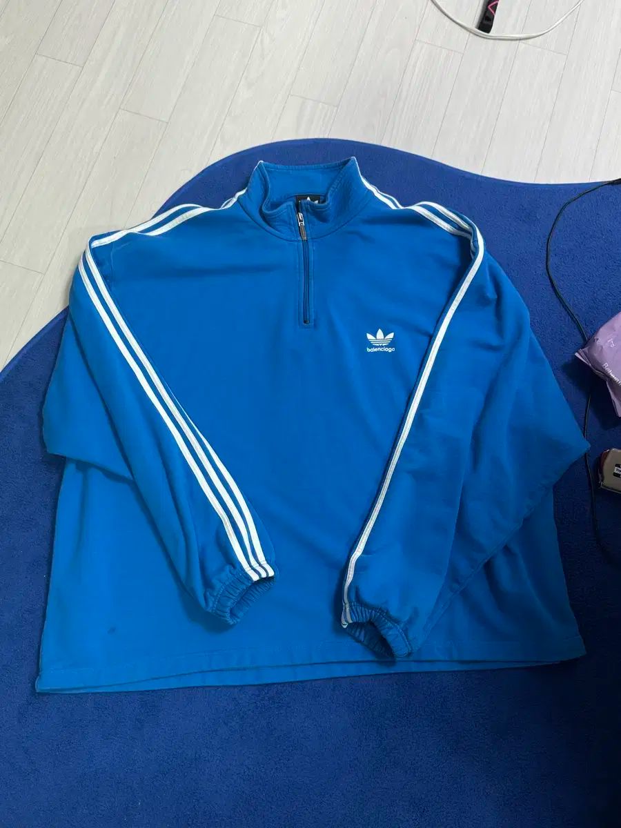 バレンシアガ adidas ハーフジップ スウェット - メルカリ